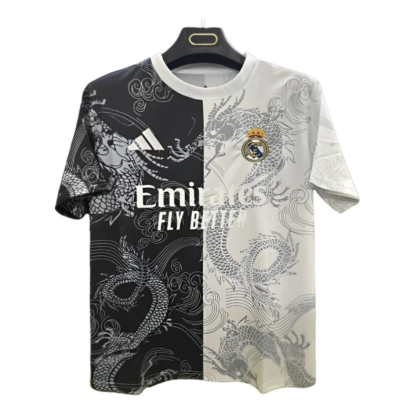 Camisola Real Madrid Dragon Homem 2024/25 Branca Camisola Real Madrid Dragon Homem 2024/25 Branca
