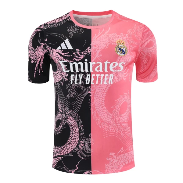 Camisola Real Madrid Dragon Homem 2024/25 Rosa Camisola Real Madrid Dragon Homem 2024/25 Rosa