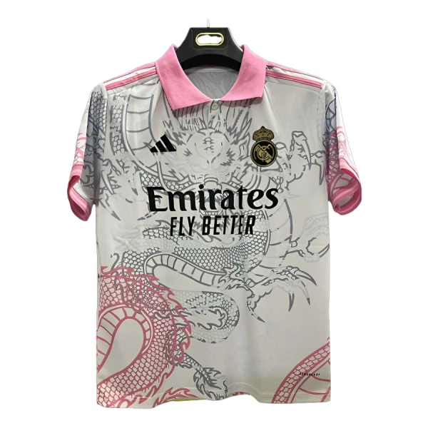 Camisola Real Madrid Dragon Homem 2025-26 Branca Camisola Real Madrid Dragon Homem 2025-26 Branca