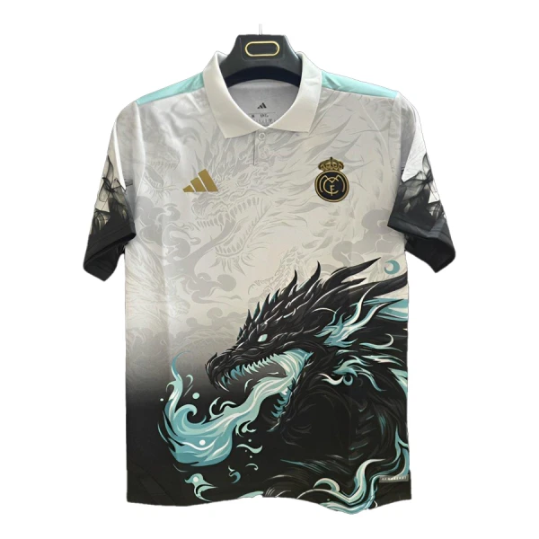 Camisola Real Madrid Dragon Homem 2025-26 Branca Camisola Real Madrid Dragon Homem 2025-26 Branca