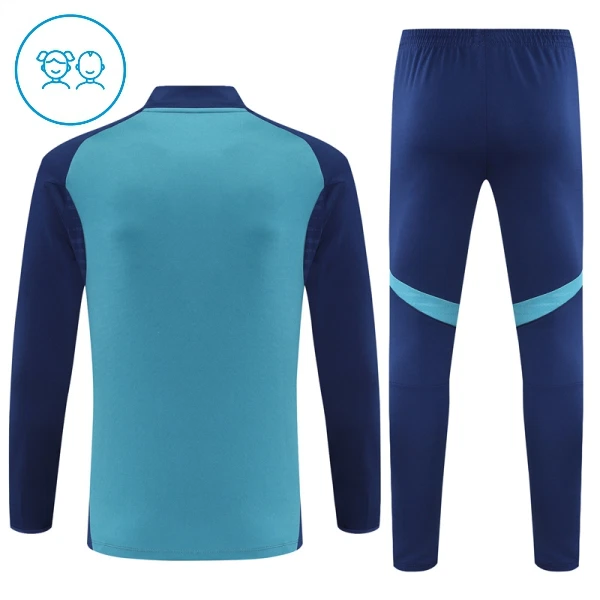 Conjunto de Moletom de Treino Arsenal Criança Quarto-Zíper 2025-26 Azul