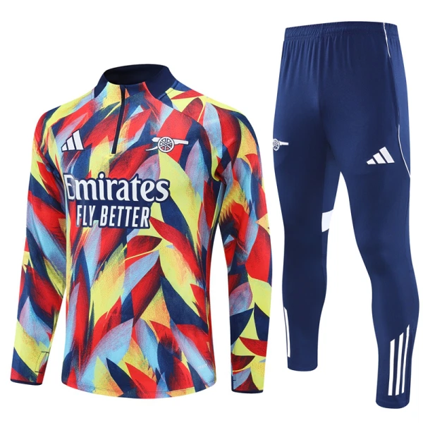 Conjunto de Moletom de Treino Arsenal Homem Quarto-Zíper 2025-26 Conjunto de Moletom de Treino Arsenal Homem Quarto-Zíper 2025-26