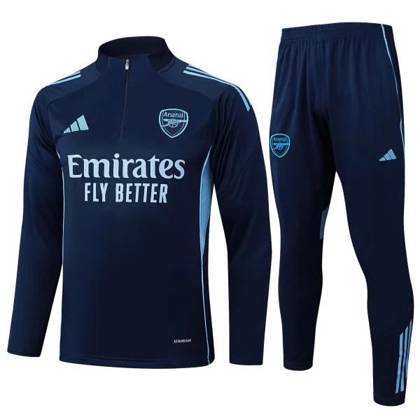 Conjunto de Moletom de Treino Arsenal Homem Quarto-Zíper 2025-26 Navy Conjunto de Moletom de Treino Arsenal Homem Quarto-Zíper 2025-26 Navy