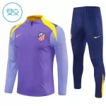 Conjunto de Moletom de Treino Atlético Madrid Criança Quarto-Zíper 2025-26 Roxo