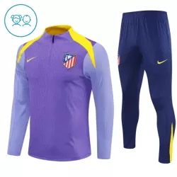 Conjunto de Moletom de Treino Atlético Madrid Criança Quarto-Zíper 2025-26 Roxo Conjunto de Moletom de Treino Atlético Madrid Criança Quarto-Zíper 2025-26 Roxo