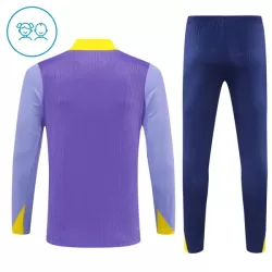 Conjunto de Moletom de Treino Atlético Madrid Criança Quarto-Zíper 2025-26 Roxo