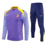 Conjunto de Moletom de Treino Atlético Madrid Homem Quarto-Zíper 2025-26 Roxo