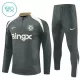 Conjunto de Moletom de Treino Chelsea Criança Quarto-Zíper 2025-26 Cinza Conjunto de Moletom de Treino Chelsea Criança Quarto-Zíper 2025-26 Cinza