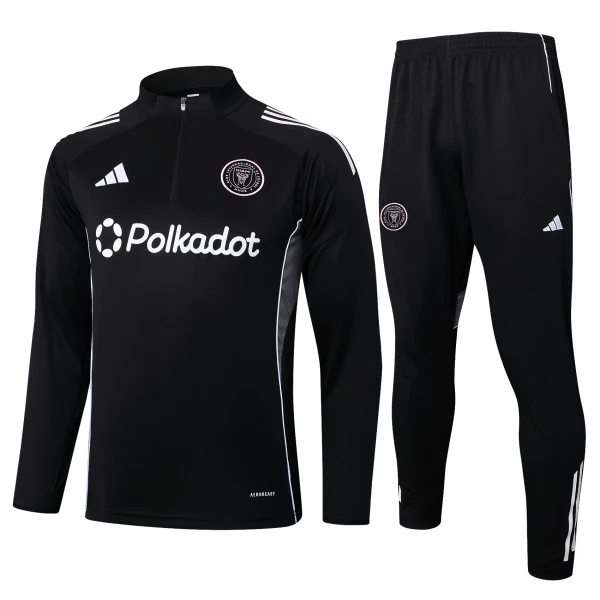 Conjunto de Moletom de Treino Inter Miami CF Homem Quarto-Zíper 2025-26 Preta Conjunto de Moletom de Treino Inter Miami CF Homem Quarto-Zíper 2025-26 Preta
