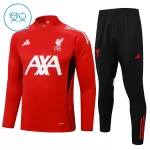 Conjunto de Moletom de Treino Liverpool Criança Quarto-Zíper 2024/25 Vermelha