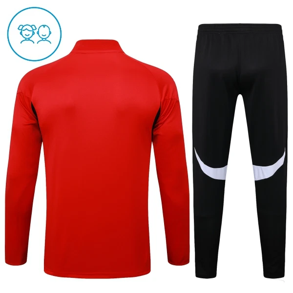 Conjunto de Moletom de Treino Liverpool Criança Quarto-Zíper 2024/25 Vermelha