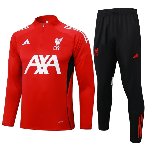 Conjunto de Moletom de Treino Liverpool Homem Quarto-Zíper 2024/25 Vermelha Conjunto de Moletom de Treino Liverpool Homem Quarto-Zíper 2024/25 Vermelha