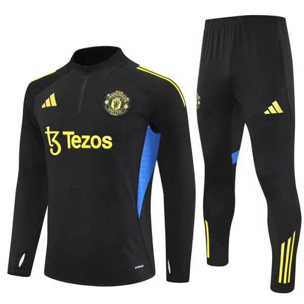 Conjunto de Moletom de Treino Manchester United Homem Quarto-Zíper 2025-26 Conjunto de Moletom de Treino Manchester United Homem Quarto-Zíper 2025-26