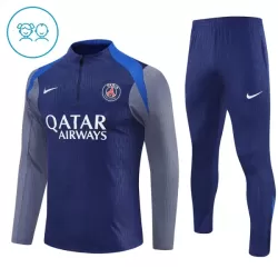 Conjunto de Moletom de Treino Paris Saint-Germain Criança Quarto-Zíper 2025-26 Navy Conjunto de Moletom de Treino Paris Saint-Germain Criança Quarto-Zíper 2025-26 Navy