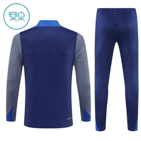 Conjunto de Moletom de Treino Paris Saint-Germain Criança Quarto-Zíper 2025-26 Navy