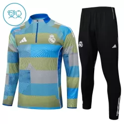 Conjunto de Moletom de Treino Real Madrid Criança Quarto-Zíper 2025-26 Conjunto de Moletom de Treino Real Madrid Criança Quarto-Zíper 2025-26