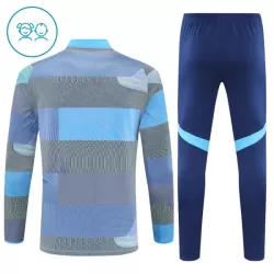 Conjunto de Moletom de Treino Real Madrid Criança Quarto-Zíper 2025-26 Azul