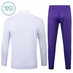 Conjunto de Moletom de Treino Real Madrid Criança Quarto-Zíper 2025-26 Branca