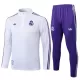Conjunto de Moletom de Treino Real Madrid Homem Quarto-Zíper 2025-26 Branca Conjunto de Moletom de Treino Real Madrid Homem Quarto-Zíper 2025-26 Branca