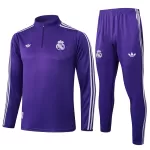 Conjunto de Moletom de Treino Real Madrid Homem Quarto-Zíper 2025-26 Roxo