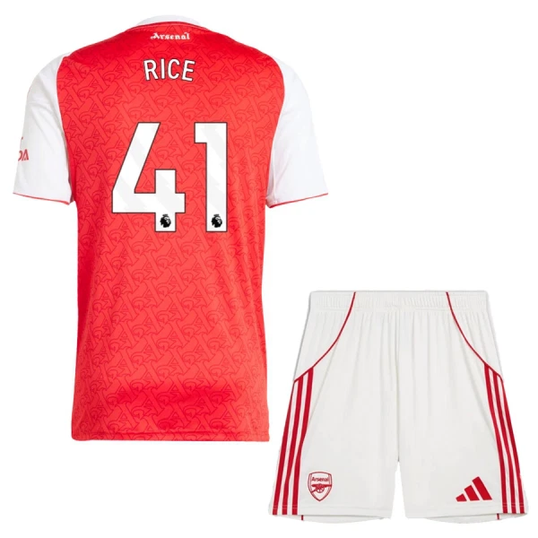 Camisola Arsenal Rice 41 Criança Equipamento 1ª 2025-26 Camisola Arsenal Rice 41 Criança Equipamento 1ª 2025-26