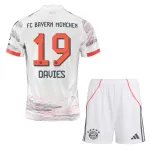 Camisola FC Bayern de Munique Alphonso Davies 19 Criança Equipamento 2ª 2025-26