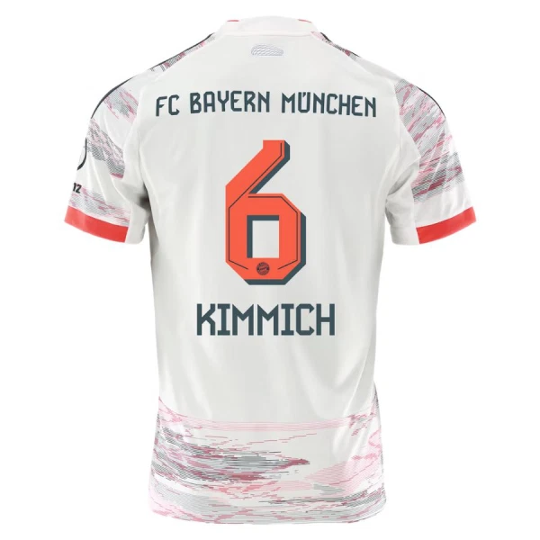 Camisola FC Bayern de Munique Joshua Kimmich 6 Homem Equipamento 2ª 2025-26 Camisola FC Bayern de Munique Joshua Kimmich 6 Homem Equipamento 2ª 2025-26