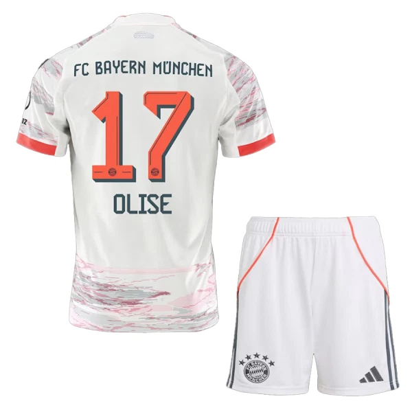 Camisola FC Bayern de Munique Olise 17 Criança Equipamento 2ª 2025-26 Camisola FC Bayern de Munique Olise 17 Criança Equipamento 2ª 2025-26