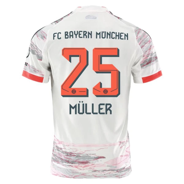 Camisola FC Bayern de Munique Thomas Müller 25 Homem Equipamento 2ª 2025-26 Camisola FC Bayern de Munique Thomas Müller 25 Homem Equipamento 2ª 2025-26
