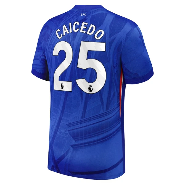 Camisola Chelsea Caicedo 25 Homem Equipamento 1ª 2025-26
