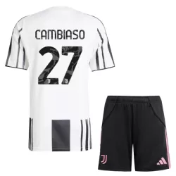 Camisola Juventus Cambiaso 27 Criança Equipamento 1ª 2025-26 Camisola Juventus Cambiaso 27 Criança Equipamento 1ª 2025-26