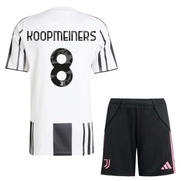 Camisola Juventus Koopmeiners 8 Criança Equipamento 1ª 2025-26 Camisola Juventus Koopmeiners 8 Criança Equipamento 1ª 2025-26