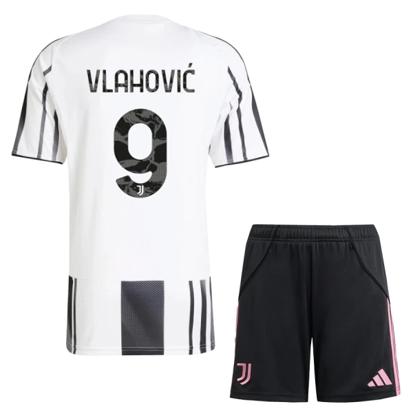 Camisola Juventus Vlahovic 9 Criança Equipamento 1ª 2025-26 Camisola Juventus Vlahovic 9 Criança Equipamento 1ª 2025-26