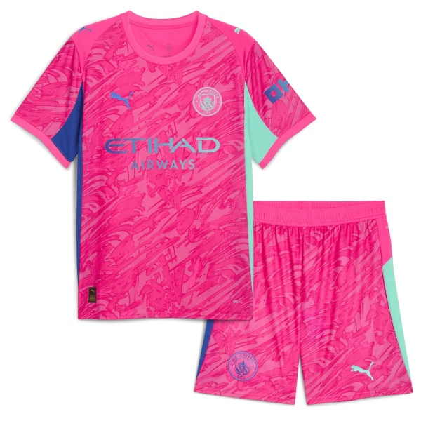 Camisola Guarda-Redes Manchester City Criança 2025-26 Rosa Camisola Guarda-Redes Manchester City Criança 2025-26 Rosa