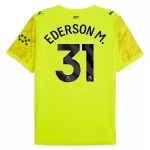 Camisola Guarda-Redes Manchester City Ederson M. 31 Homem 2025-26 Amarela
