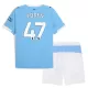 Camisola Manchester City Foden 47 Criança Equipamento 1ª 2025-26 Camisola Manchester City Foden 47 Criança Equipamento 1ª 2025-26