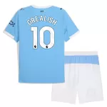 Camisola Manchester City Grealish 10 Criança Equipamento 1ª 2025-26