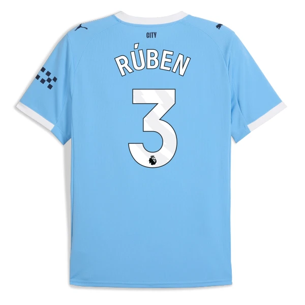 Camisola Manchester City Rúben 3 Homem Equipamento 1ª 2025-26 Camisola Manchester City Rúben 3 Homem Equipamento 1ª 2025-26