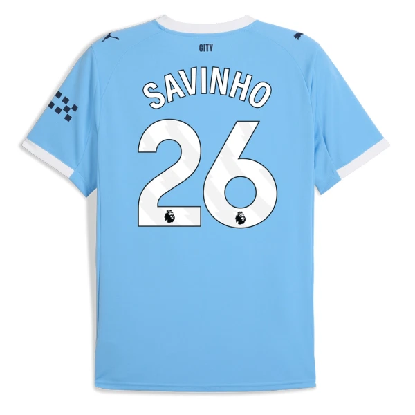 Camisola Manchester City Savinho 26 Homem Equipamento 1ª 2025-26 Camisola Manchester City Savinho 26 Homem Equipamento 1ª 2025-26