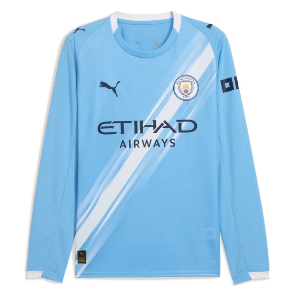 Camisola Manga Comprida Manchester City Homem Equipamento 1ª 2025-26 Camisola Manga Comprida Manchester City Homem Equipamento 1ª 2025-26