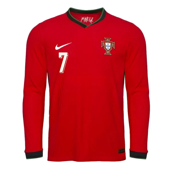 Camisola Manga Comprida Portugal Ronaldo 7 Homem Equipamento 1ª 2025