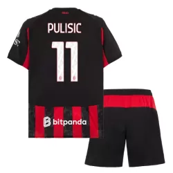Camisola AC Milan Pulisic 11 Criança Equipamento 1ª 2025-26 Camisola AC Milan Pulisic 11 Criança Equipamento 1ª 2025-26