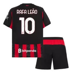 Camisola AC Milan Rafael Leao 10 Criança Equipamento 1ª 2025-26 Camisola AC Milan Rafael Leao 10 Criança Equipamento 1ª 2025-26