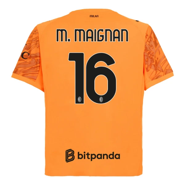 Camisola Guarda-Redes AC Milan M. Maignan 16 Homem 2025-26 Laranja Camisola Guarda-Redes AC Milan M. Maignan 16 Homem 2025-26 Laranja