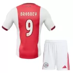 Camisola Ajax Amsterdam Brobbey 9 Criança Equipamento 1ª 2025-26
