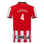 Camisola Athletic Bilbao Paredes 4 Homem Equipamento 1ª 2025-26