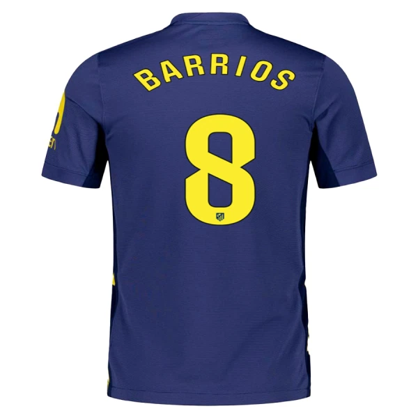 Camisola Atlético Madrid Barrios 8 Criança Equipamento 2ª 2025-26