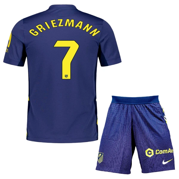 Camisola Atlético Madrid Griezmann 7 Criança Equipamento 2ª 2025-26 Camisola Atlético Madrid Griezmann 7 Criança Equipamento 2ª 2025-26