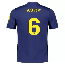 Camisola Atlético Madrid Koke 6 Homem Equipamento 2ª 2025-26 Camisola Atlético Madrid Koke 6 Homem Equipamento 2ª 2025-26