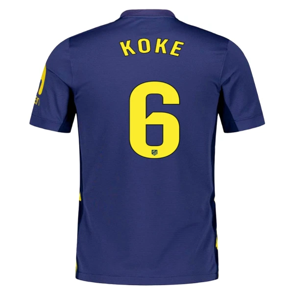 Camisola Atlético Madrid Koke 6 Homem Equipamento 2ª 2025-26 Camisola Atlético Madrid Koke 6 Homem Equipamento 2ª 2025-26